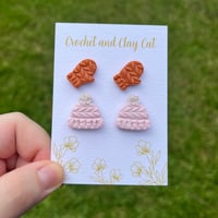 Image 4 of Cozy Hat and Mitten Stud Earrings