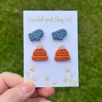 Image 5 of Cozy Hat and Mitten Stud Earrings