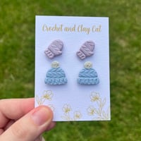 Image 6 of Cozy Hat and Mitten Stud Earrings