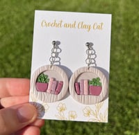 Image 7 of Cottagecore Bookshelf Dangly Earrings