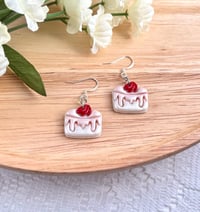 Image 1 of Strawberry Shortcake Clay Earrings