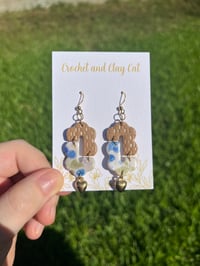 Image 6 of Blueberry Dangly Earrings | Polymer Clay Fruit Jewelry