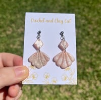 Image 7 of Gemstone Crystal Dangly Clay Earrings