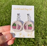 Image 8 of Cottagecore Bookshelf Dangly Earrings