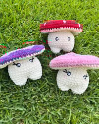 Image 1 of Crochet Jumbo Mushroom Pop Plush Fidget