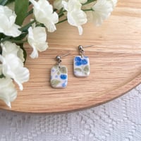 Image 8 of Blueberry Dangly Earrings | Polymer Clay Fruit Jewelry