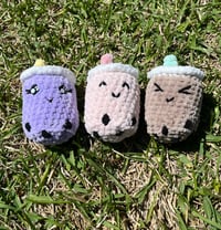 Image 3 of Mini Boba Tea Crochet Plush 