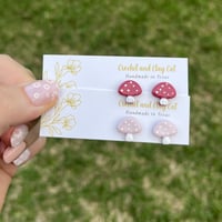 Image 4 of  Cottagecore Plant Stud Earrings 