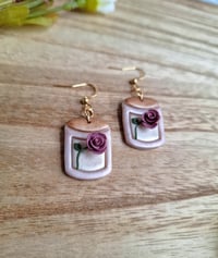 Image 7 of Rose Candle Earrings | Romantasy Bookish Jewelry