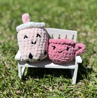 Image 4 of Mini Boba Tea Crochet Plush 