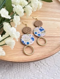 Image 10 of Blueberry Dangly Earrings | Polymer Clay Fruit Jewelry