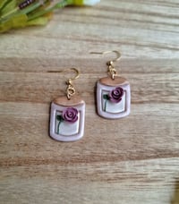 Image 8 of Rose Candle Earrings | Romantasy Bookish Jewelry