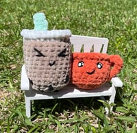 Image 5 of Mini Boba Tea Crochet Plush 