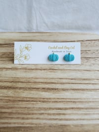 Image 9 of Colorful Pumpkin Stud Earrings 
