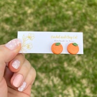 Image 6 of  Cottagecore Plant Stud Earrings 