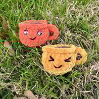 Image 1 of Mini Coffee Plush Fidget Spinner 