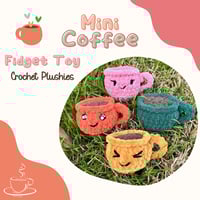 Image 2 of Mini Coffee Plush Fidget Spinner 