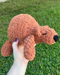 Image 8 of Panic Attack Bear Weighted Plush - Polar Bear Stuffed Animal 