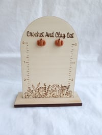 Image 11 of Colorful Pumpkin Stud Earrings 