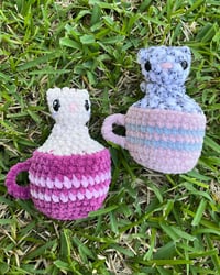 Image 2 of Crochet Pop Cat Plush Fidget Toy