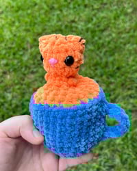 Image 3 of Crochet Pop Cat Plush Fidget Toy