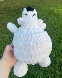 Image 9 of Panic Attack Bear Weighted Plush - Polar Bear Stuffed Animal 