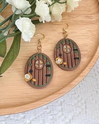 Image 4 of Cottagecore Fairy Door Earrings 