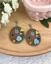 Image 5 of Cottagecore Fairy Door Earrings 
