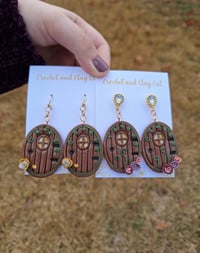Image 6 of Cottagecore Fairy Door Earrings 