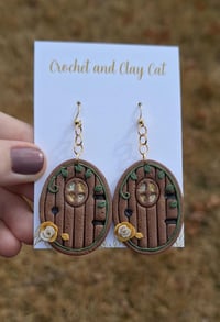 Image 9 of Cottagecore Fairy Door Earrings 