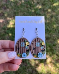 Image 3 of Cottagecore Fairy Door Earrings 