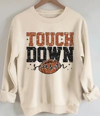 Image 1 of Touch Down Season Slouch Crew