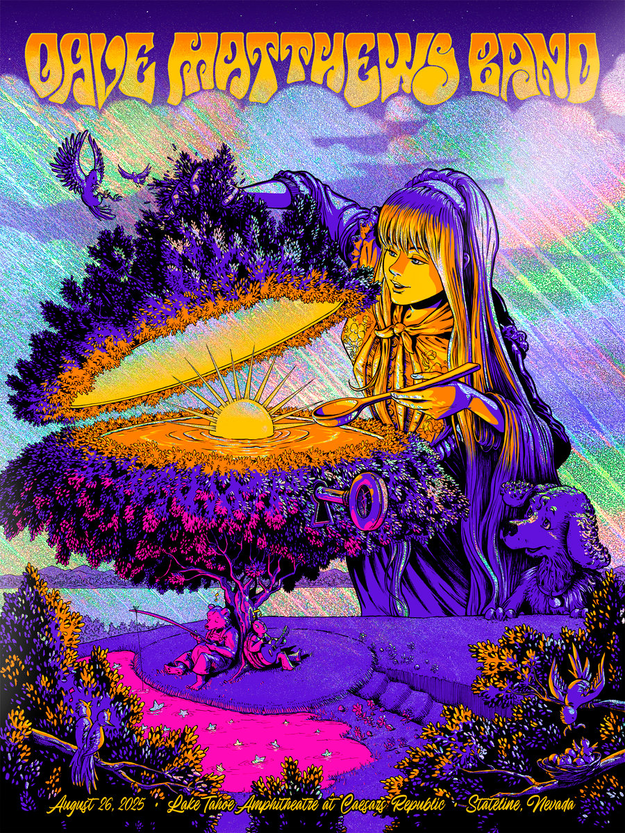 Image of Dave Matthews Band - Lake Tahoe 2025 - Chroma Crash HoloFoil
