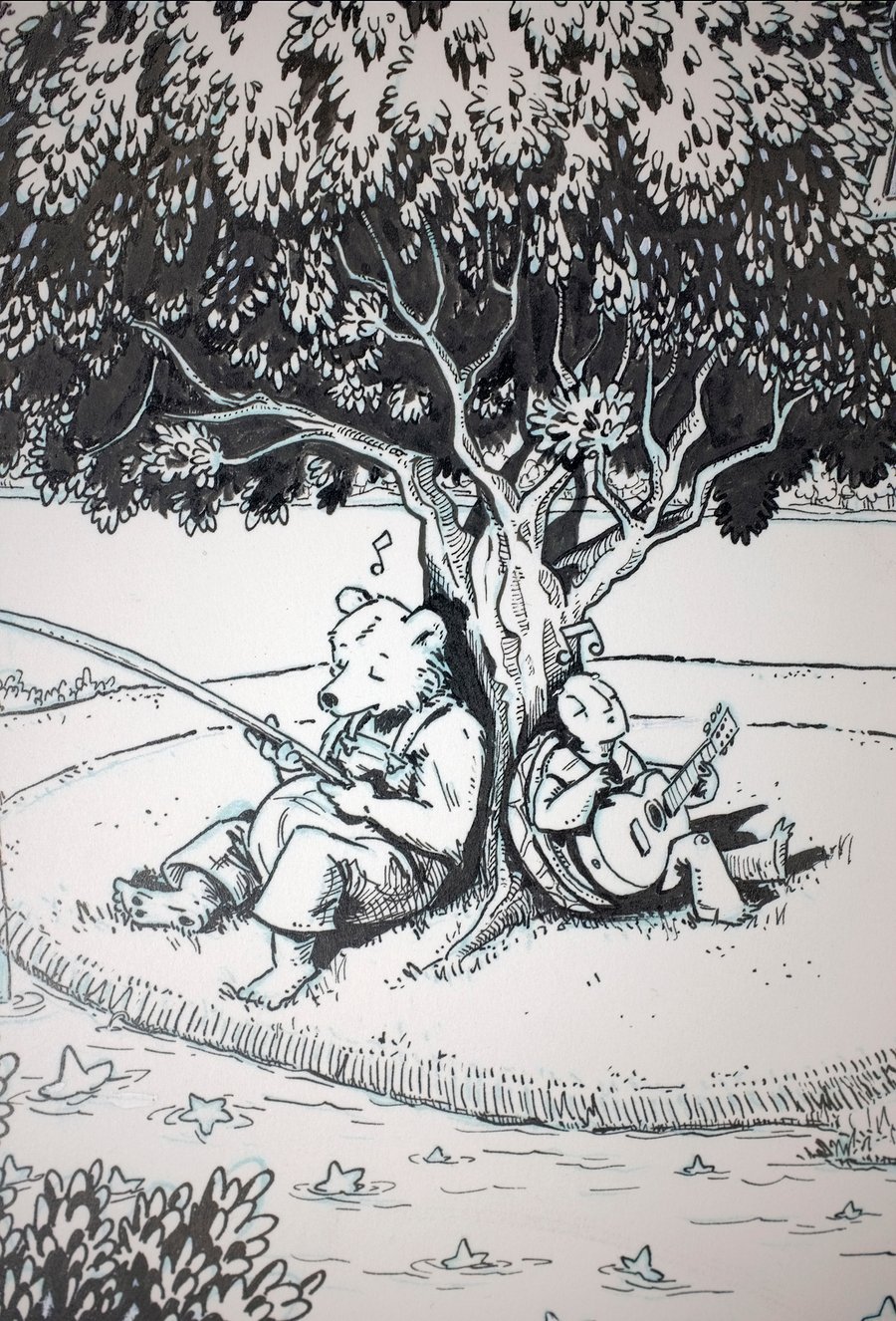 Image of Original Ink Drawing - DMB Lake Tahoe '25