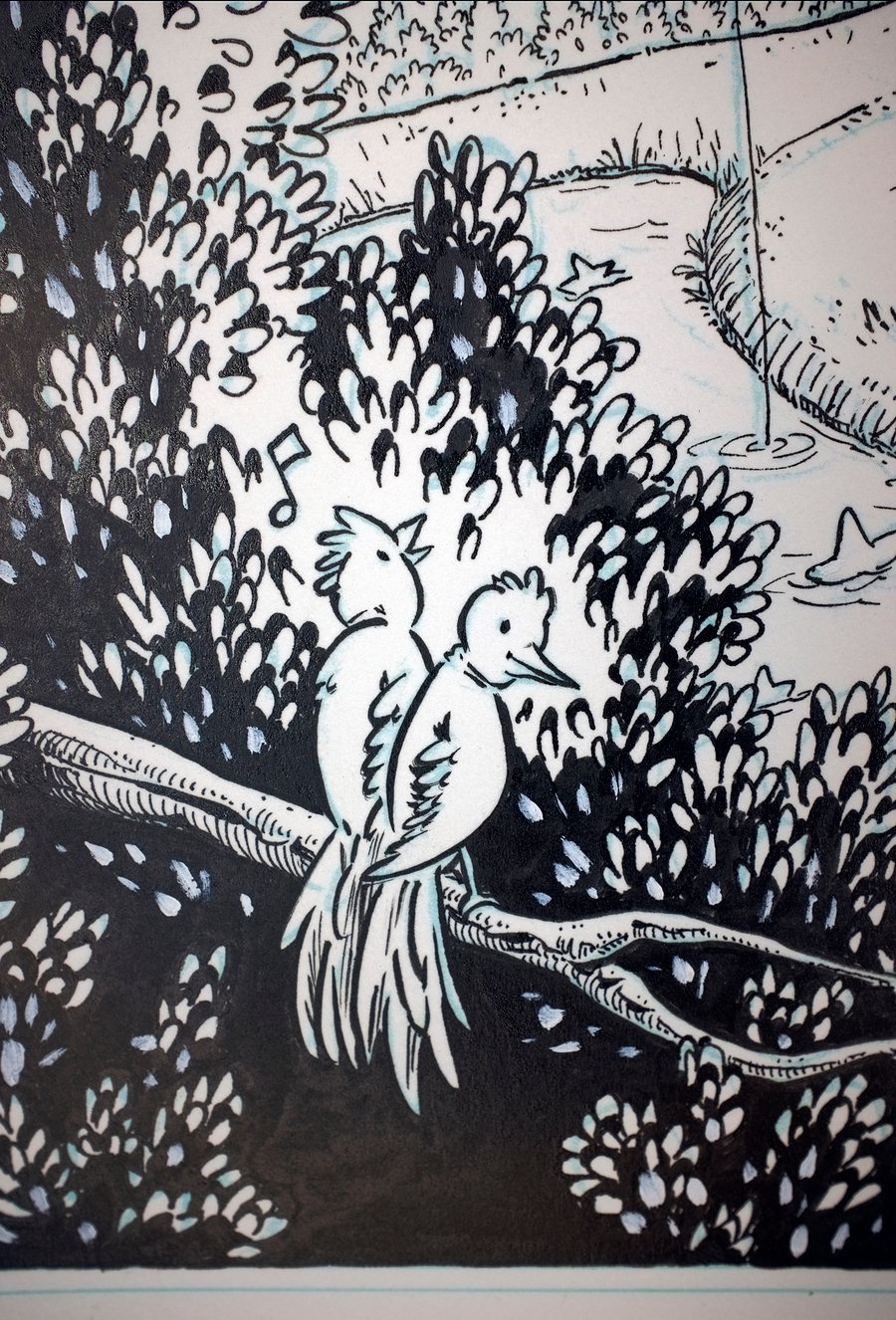Image of Original Ink Drawing - DMB Lake Tahoe '25
