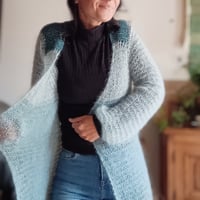 Cardigan 1/2 stagione Cielo terso