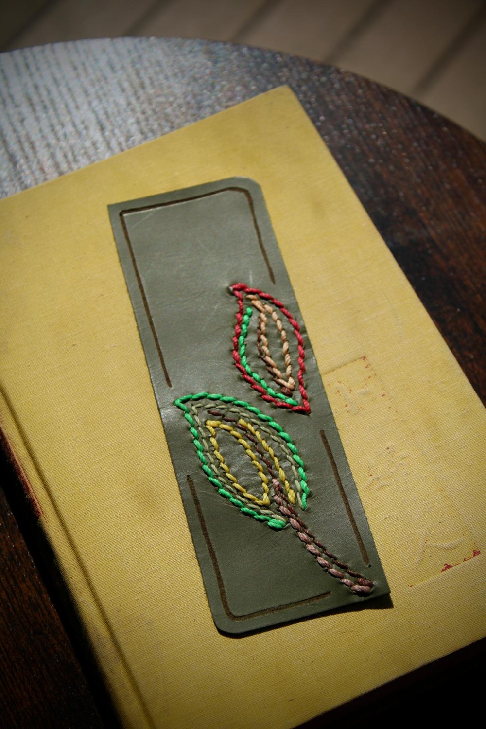 Image of Leather Bookmark #20