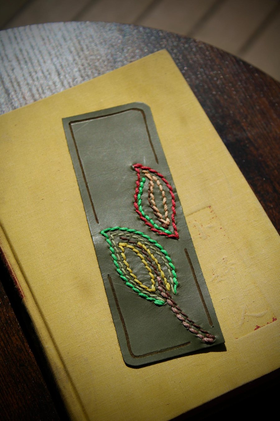 Image of Leather Bookmark #20