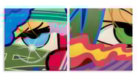 Image 4 of "Untitled Diptych" by John "CRASH" Matos