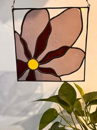 Image 1 of Stained Glass Purple Poppy 