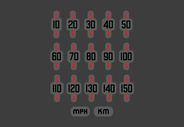 Image of Speedo conversion number stickers