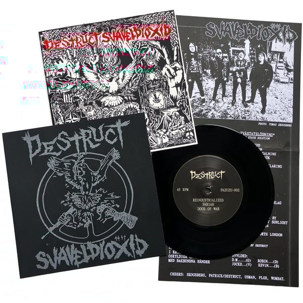 Image of DESTRUCT / SVAVELDIOXID: SPLIT 7"