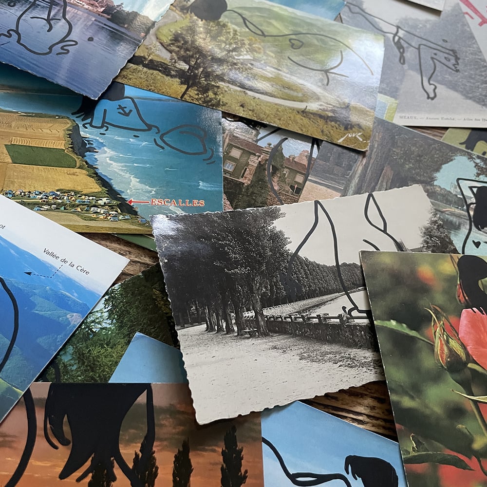 Image of Vintage poscards from France