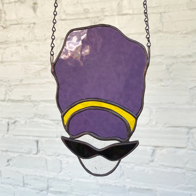 Stained Glass Baltimore Hon - Purple &  Clear