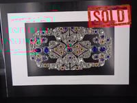 Image 1 of SOLD Sapphire and Topaz Art Deco Diamond Brooch (style A)