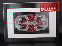 Image 1 of SOLD Art Deco Ruby and White Diamond Brooch (style A)