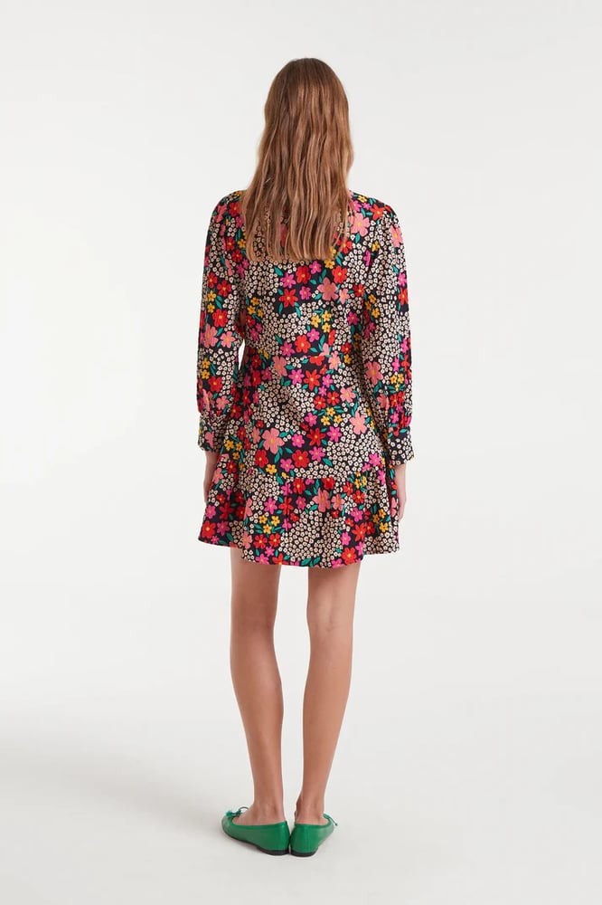 Image of Vestido corto con estampado Giardino. Compañía Fantástica