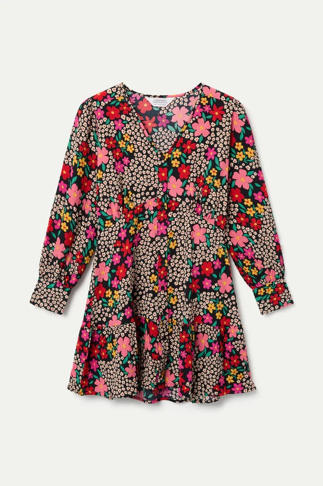Image of Vestido corto con estampado Giardino. Compañía Fantástica