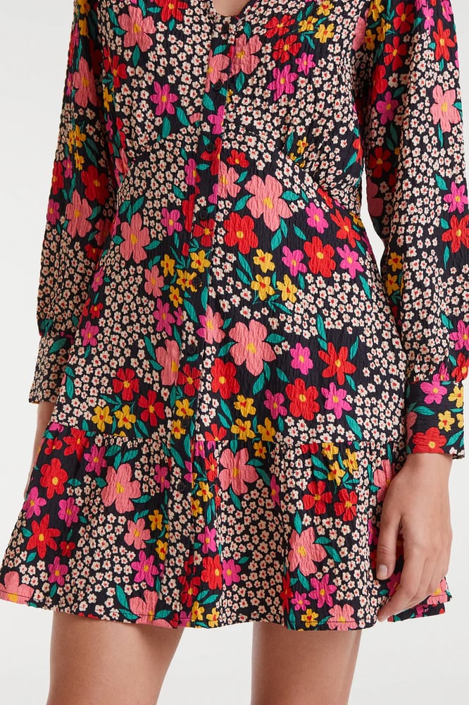Image of Vestido corto con estampado Giardino. Compañía Fantástica