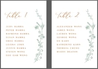 Image 4 of Custom made order for Autumn - 140 place cards + 14 Seating Charts - B